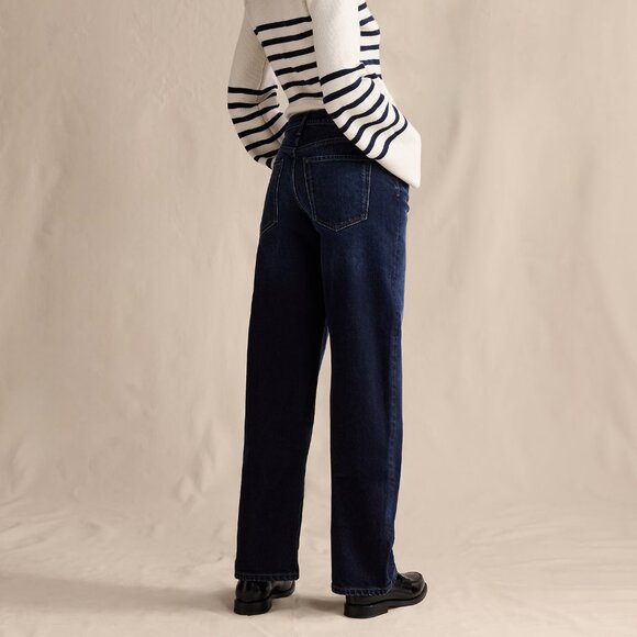 Banana Republic Mid-Rise 90s Loose Jean size 33 Dark Wash - Picture 2 of 6